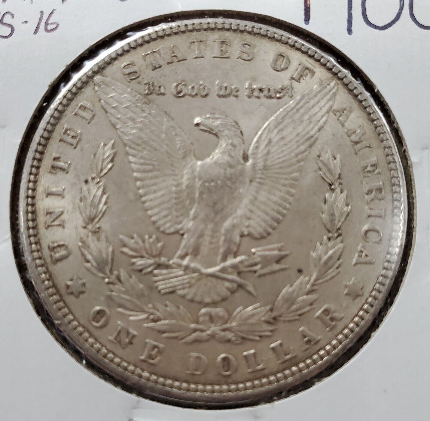 1900 P Morgan Silver Eagle Dollar Coin Vam 16 FS-16 Two Olive Choice AU Original