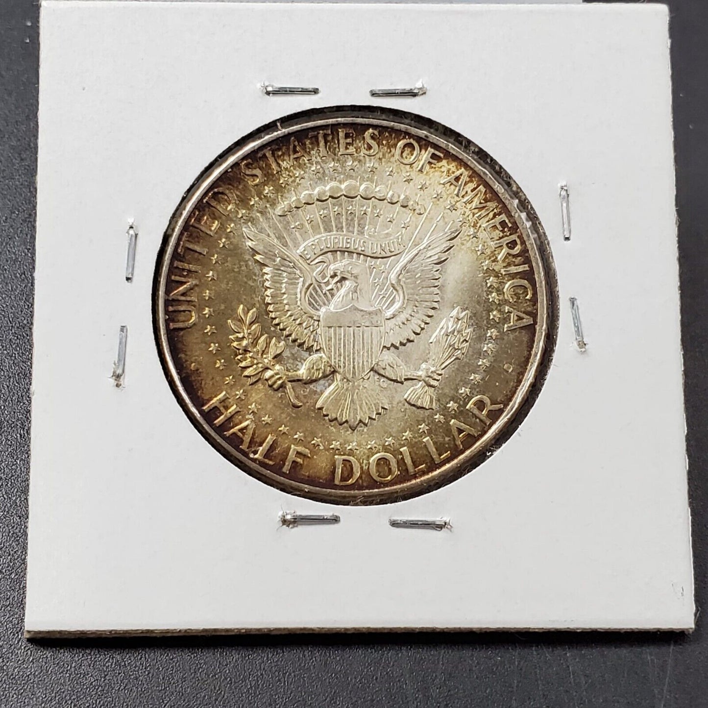 1964 P Kennedy 90% Silver Half Dollar Coin CH UNC PQ Original Toning Toner