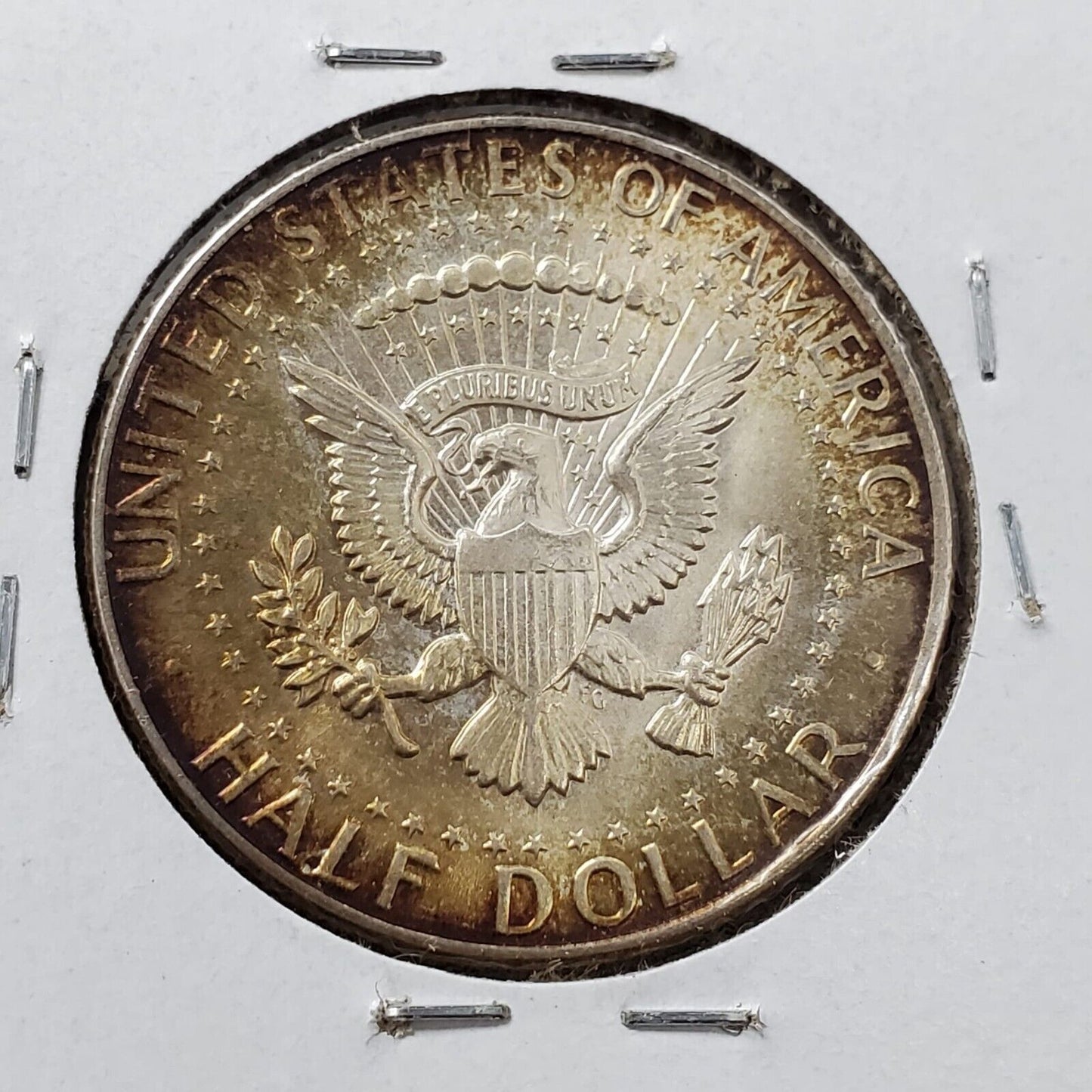 1964 P Kennedy 90% Silver Half Dollar Coin CH UNC PQ Original Toning Toner