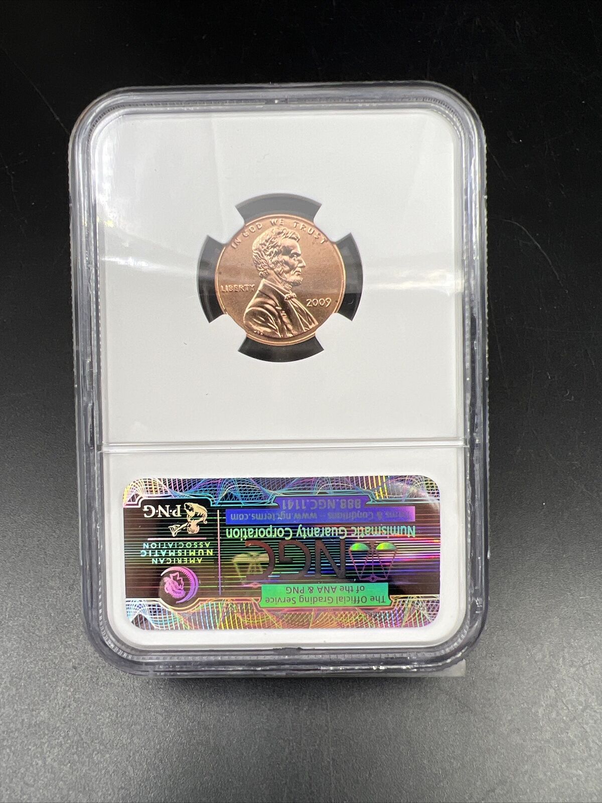 2009 P Lincoln 1c Professional life 1c NGC Certified BU First Day Ceremony #454