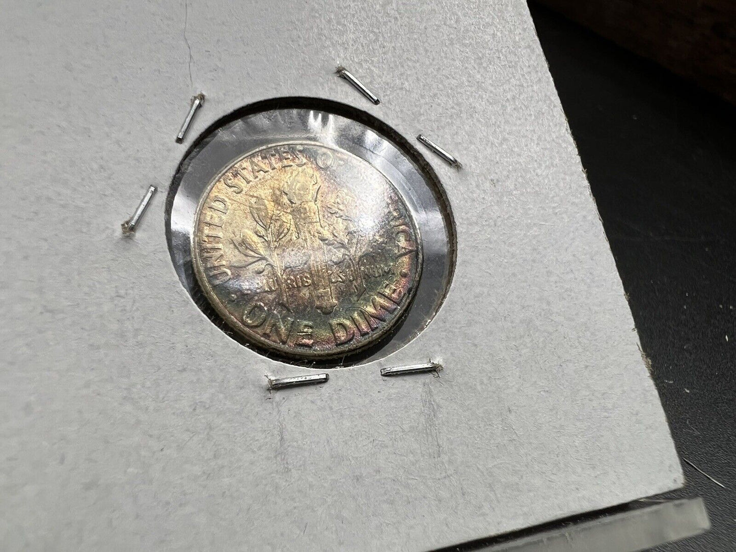 1958 P 10c Roosevelt Silver Dime Coin neat toning