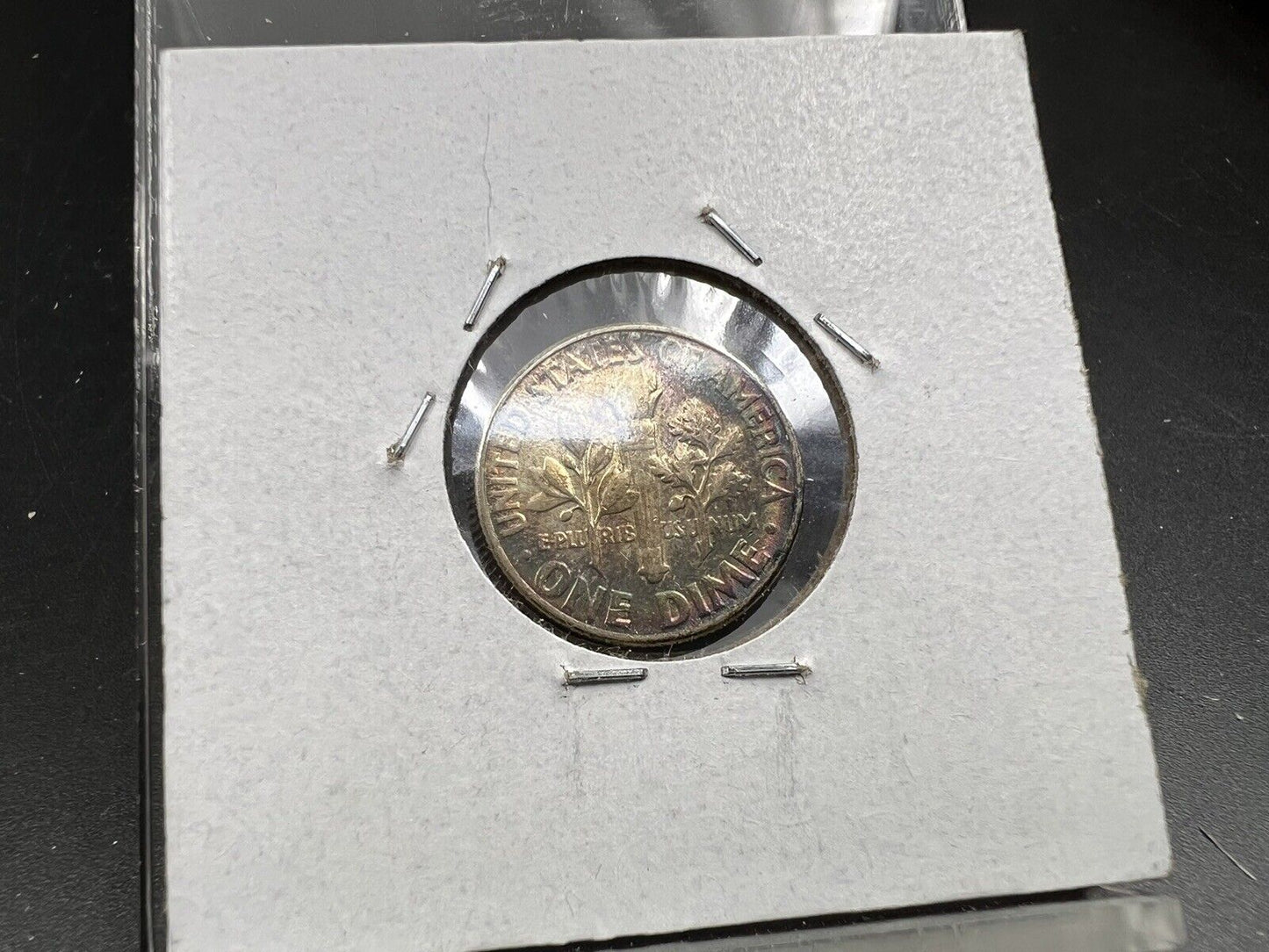 1958 P 10c Roosevelt Silver Dime Coin neat toning