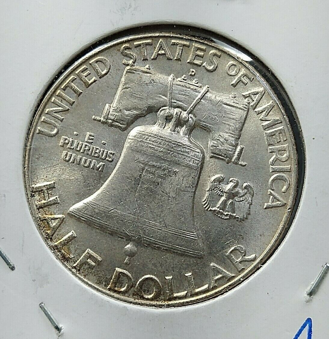 1962 D Franklin Silver 90% Half Dollar Coin Choice / GEM BU UNC Nice Bell Lines