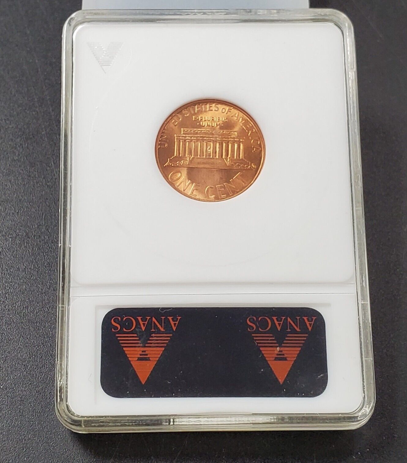 1995 P Lincoln Memorial Cent Penny Coin ANACS MS67 RED OBV DIE DAMAGE