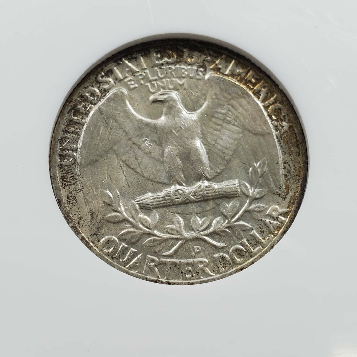 1958 D 25C Washington Quarter Coin NGC MS67 GEM BU PQ * Amber Toning Toner OBV