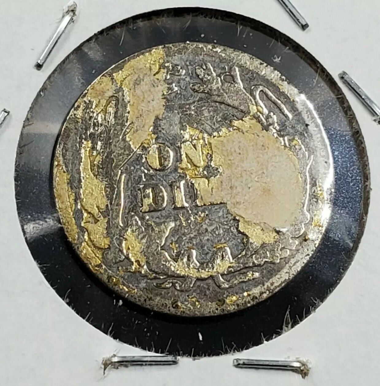 1915 P Barber Silver Dime Coin Choice Circulated PQ ORIGINAL ALBUM TONING