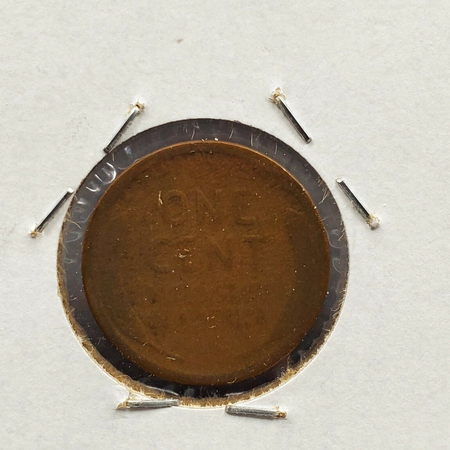 1918 S Lincoln Wheat Cent Penny Coin Laminated Planchet Error Variety Circ