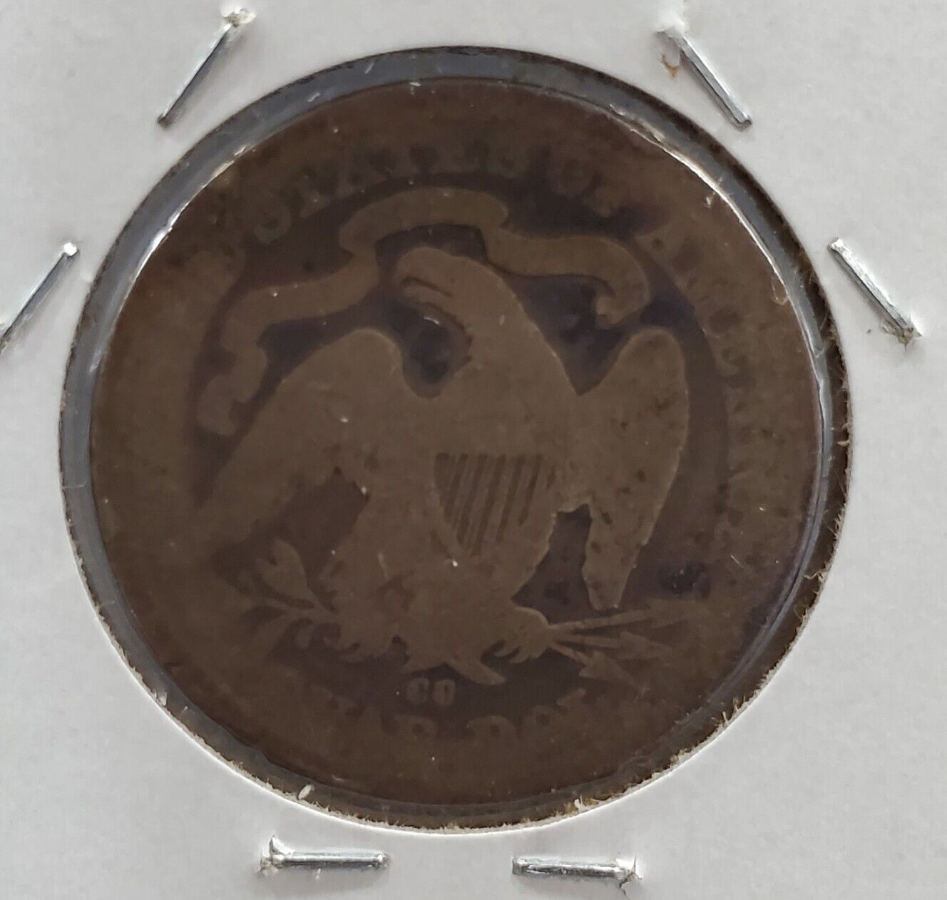 1877 CC Seated Liberty Silver Quarter Coin AG About Good Circ Key Date