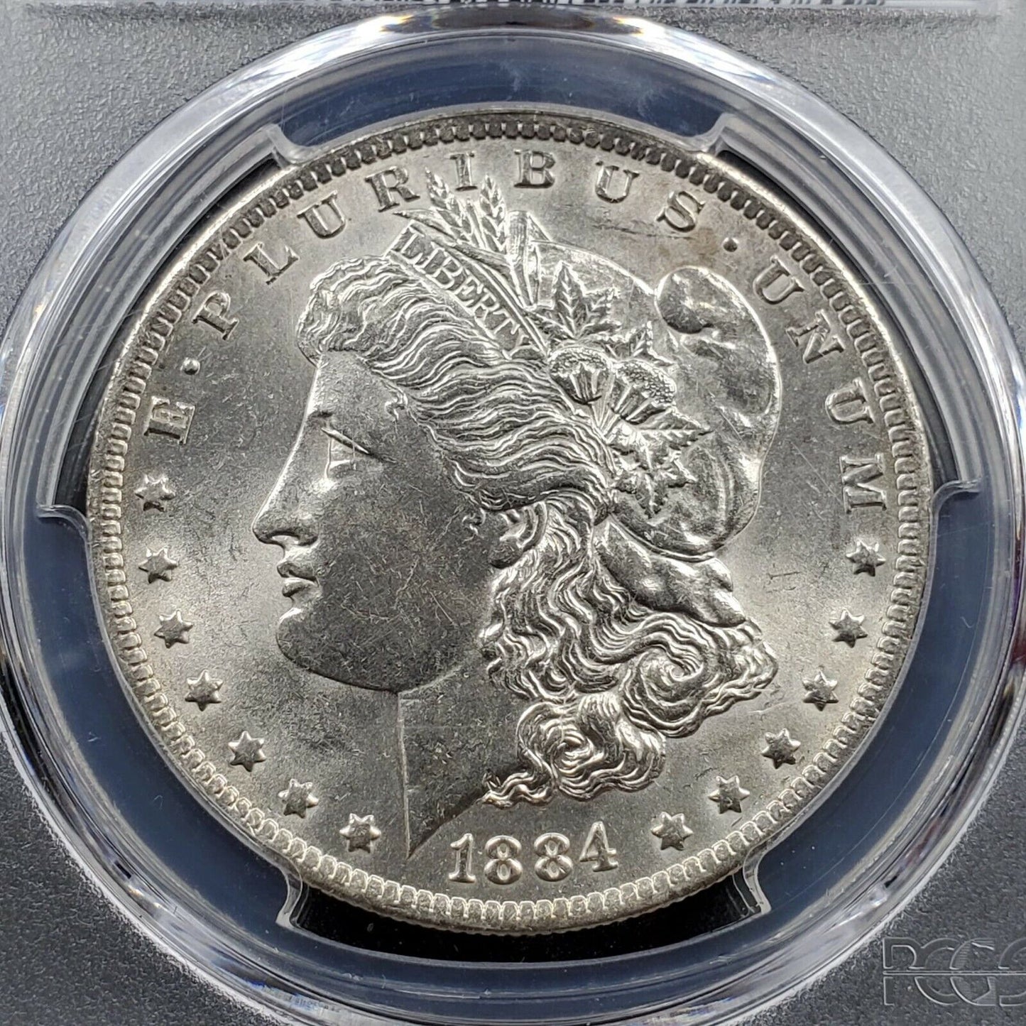 1884 O Morgan Silver Eagle Dollar Coin PCGS MS61 NEW ORLEANS 150th Anniversary