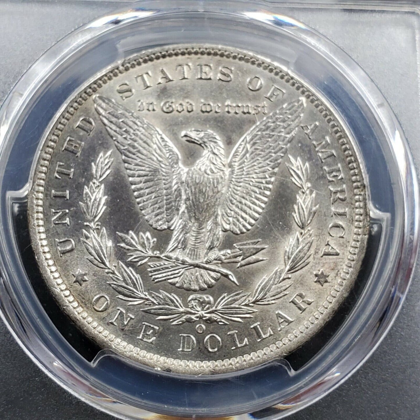 1884 O Morgan Silver Eagle Dollar Coin PCGS MS61 NEW ORLEANS 150th Anniversary