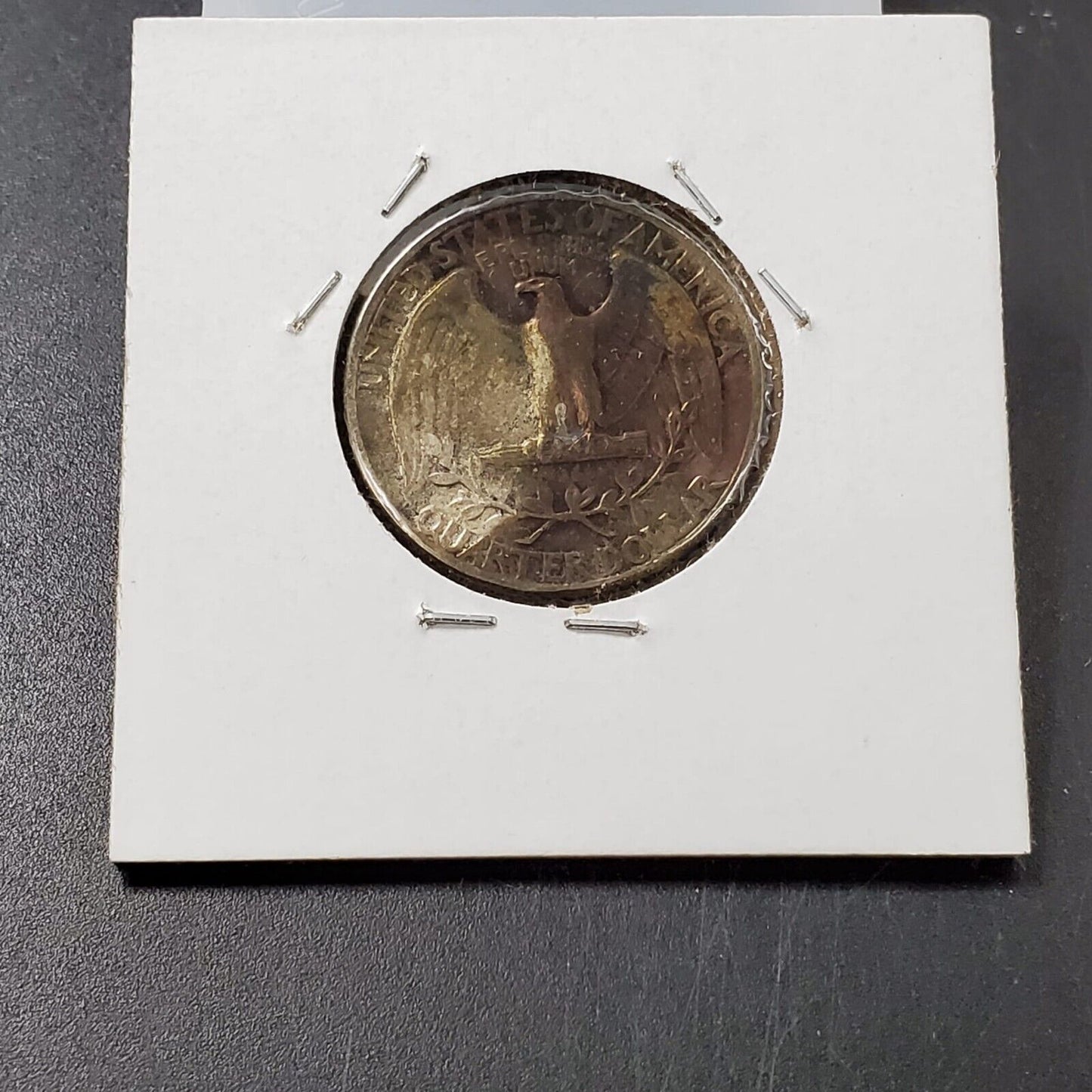 1936 P Washington Silver Quarter Coin Good Circ toning Toner XF EF