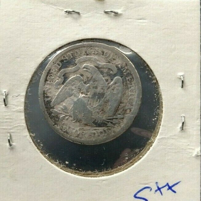 1876 Seated Liberty Silver Eagle Quarter Coin Good Details