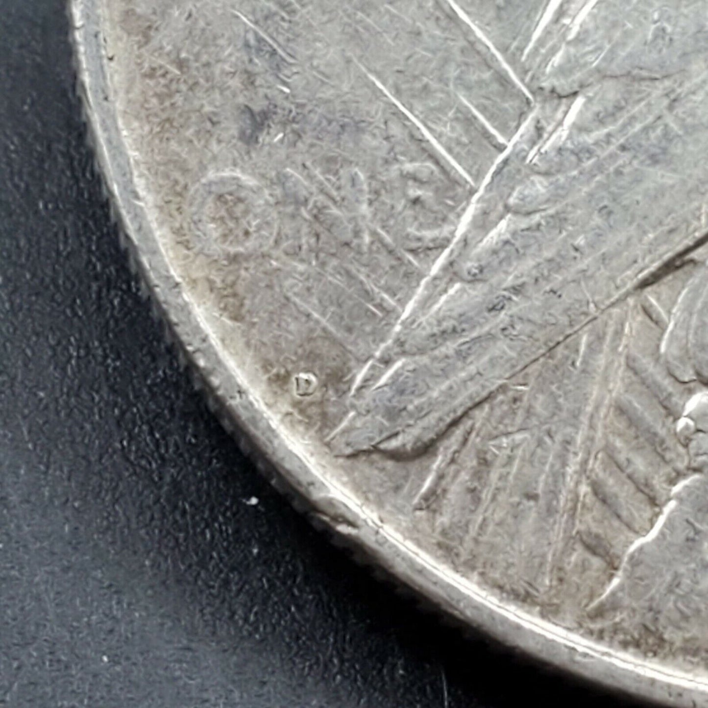 1923 D $1 Peace Silver Eagle Dollar Coin Circulated Details
