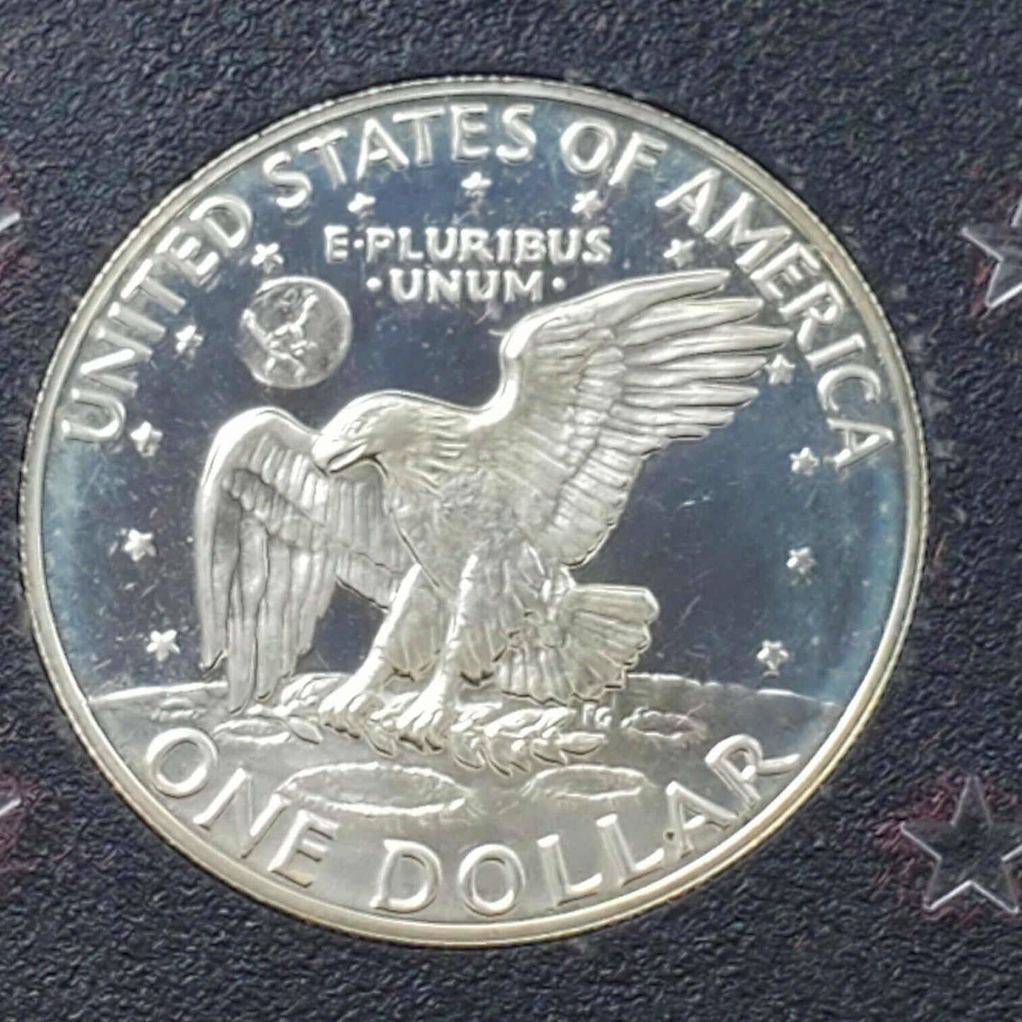 1973 S $1 Eisenhower Brown Ike 40% Proof Silver Dollar Coin OGP GEM DCAM