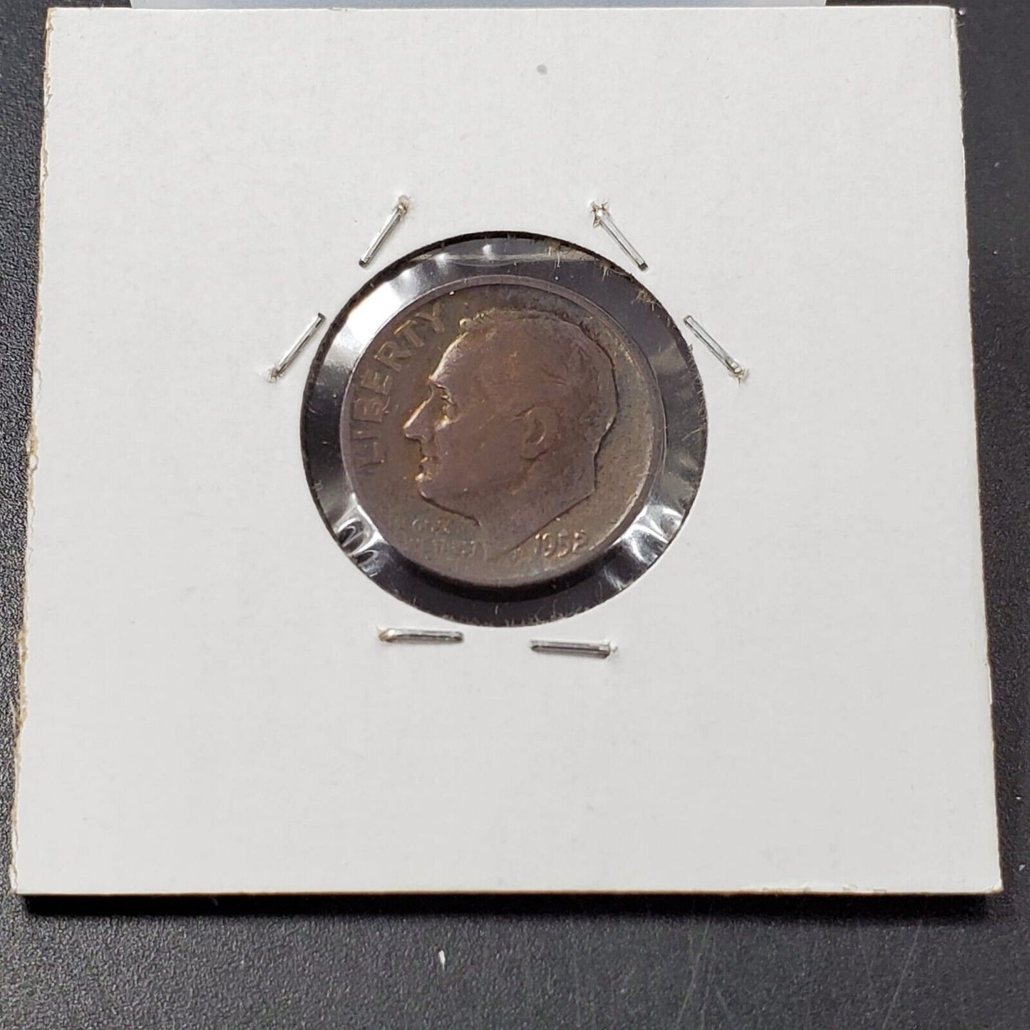 1952 D Roosevelt Silver Dime Coin Toning Toner PQ Original Circ toner