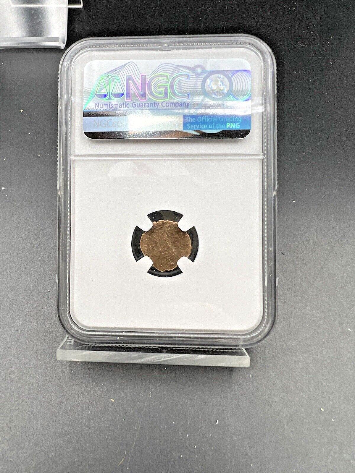 ROMAN EMPIRE House AE4 BI Nummus Constantine 1 AD 337-340 Emperor Posthumous NGC