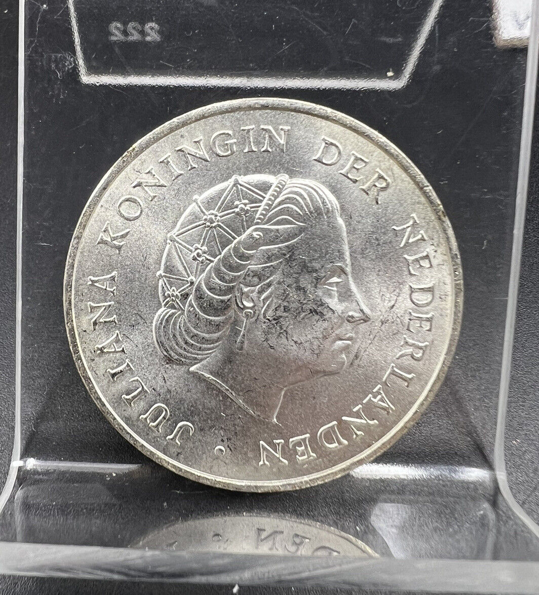1964 Netherlands Antilles Juliana - 2 1/2 Gulden Choice BU UNC KM-7 #A