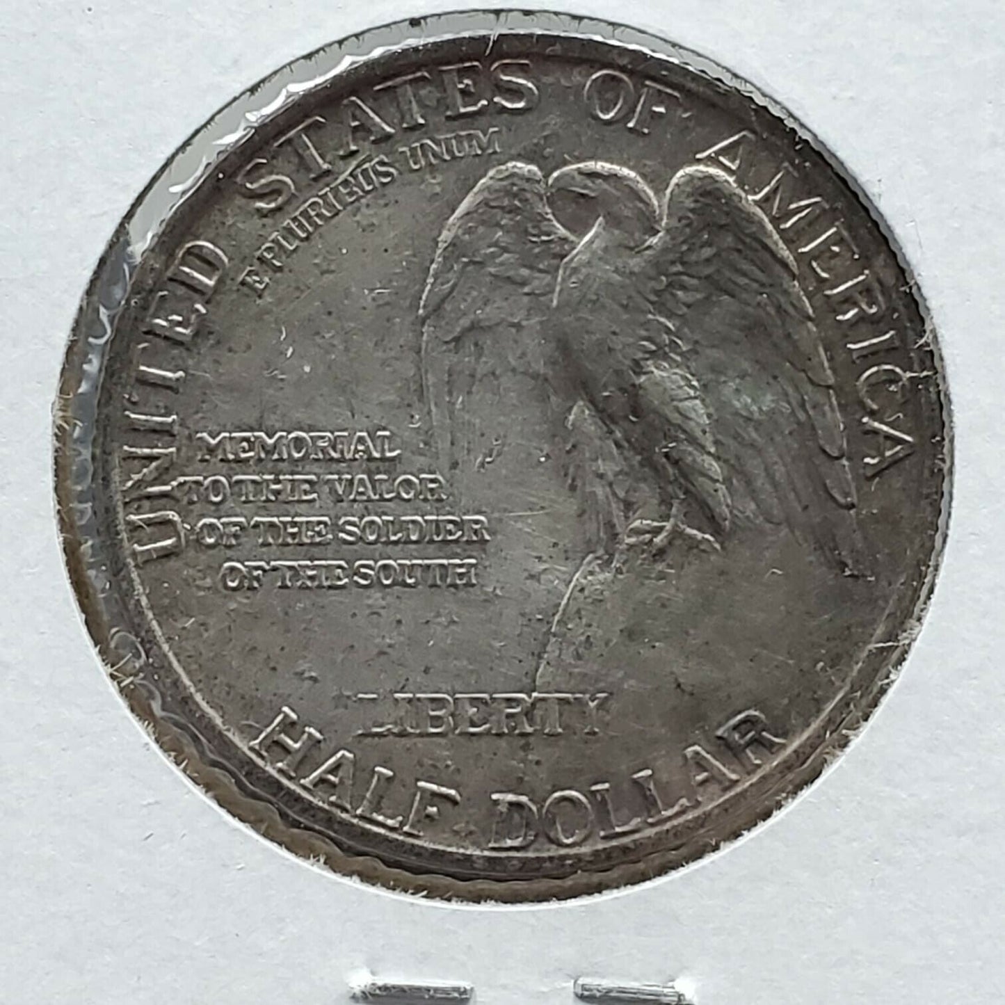 1925 Stone Mountain Classic Commem Silver Half Dollar DDR Double Die Variety XF