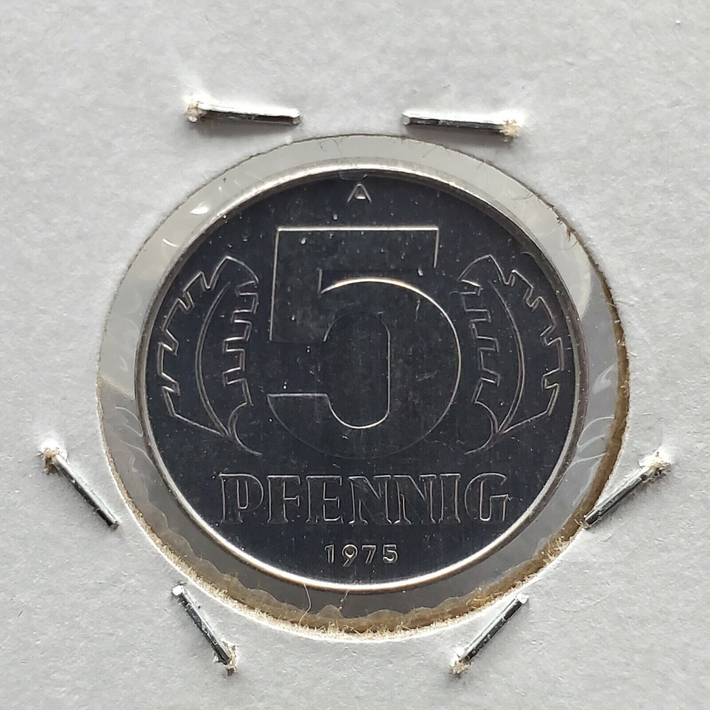 1975 A East Germany 5 Pfennig Coin Choice BU Uncirculated Combo Ship Discounts