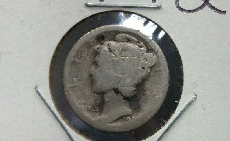 1921 P Mercury Silver Dime Coin AG About Good Circulated Philadelphia Key Date