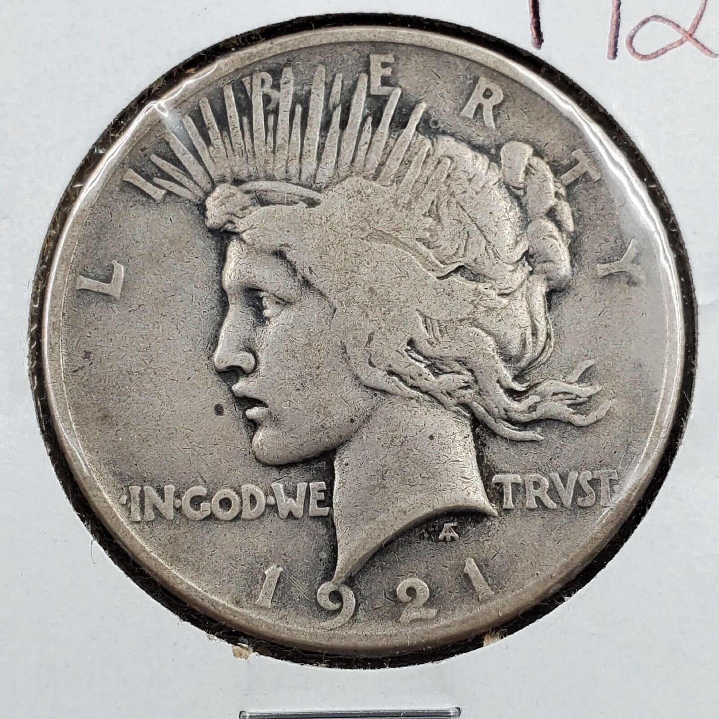 1921 P Peace 90% Silver Eagle Dollar Coin Choice Good / VG Very Good Circ