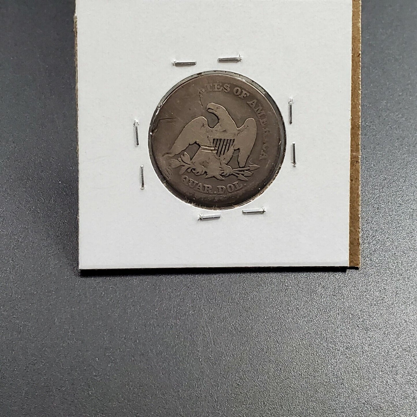 1857 P Seated Liberty Silver Quarter Coin Choice Circulated Condition