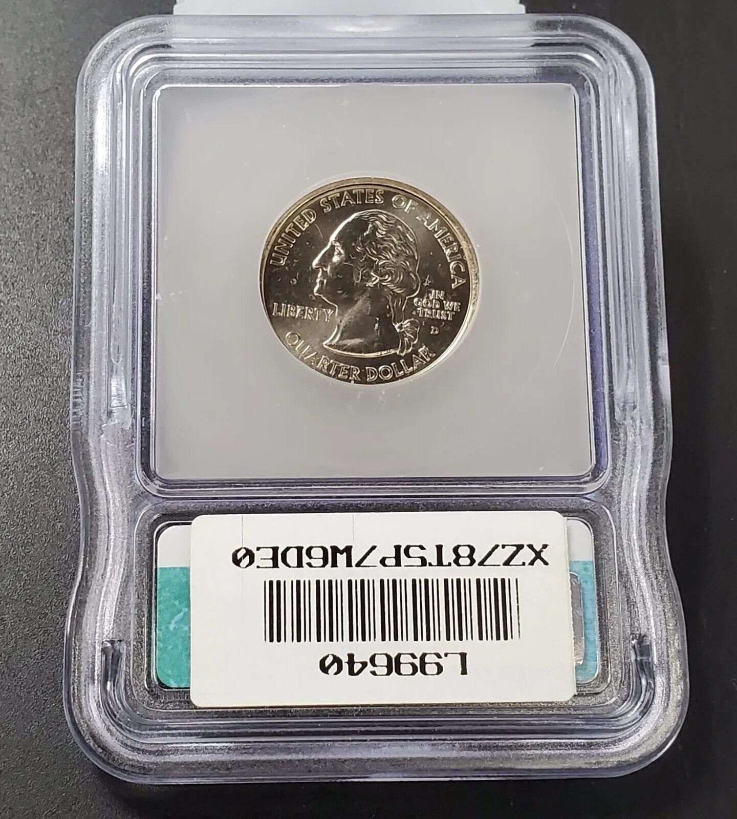 2001 D Rhode Island State Statehood Quarter Coin MS67 ICG