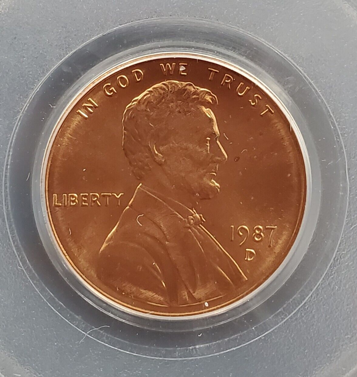 1987 D Lincoln Memorial Cent Penny Coin PCGS MS67RD #1