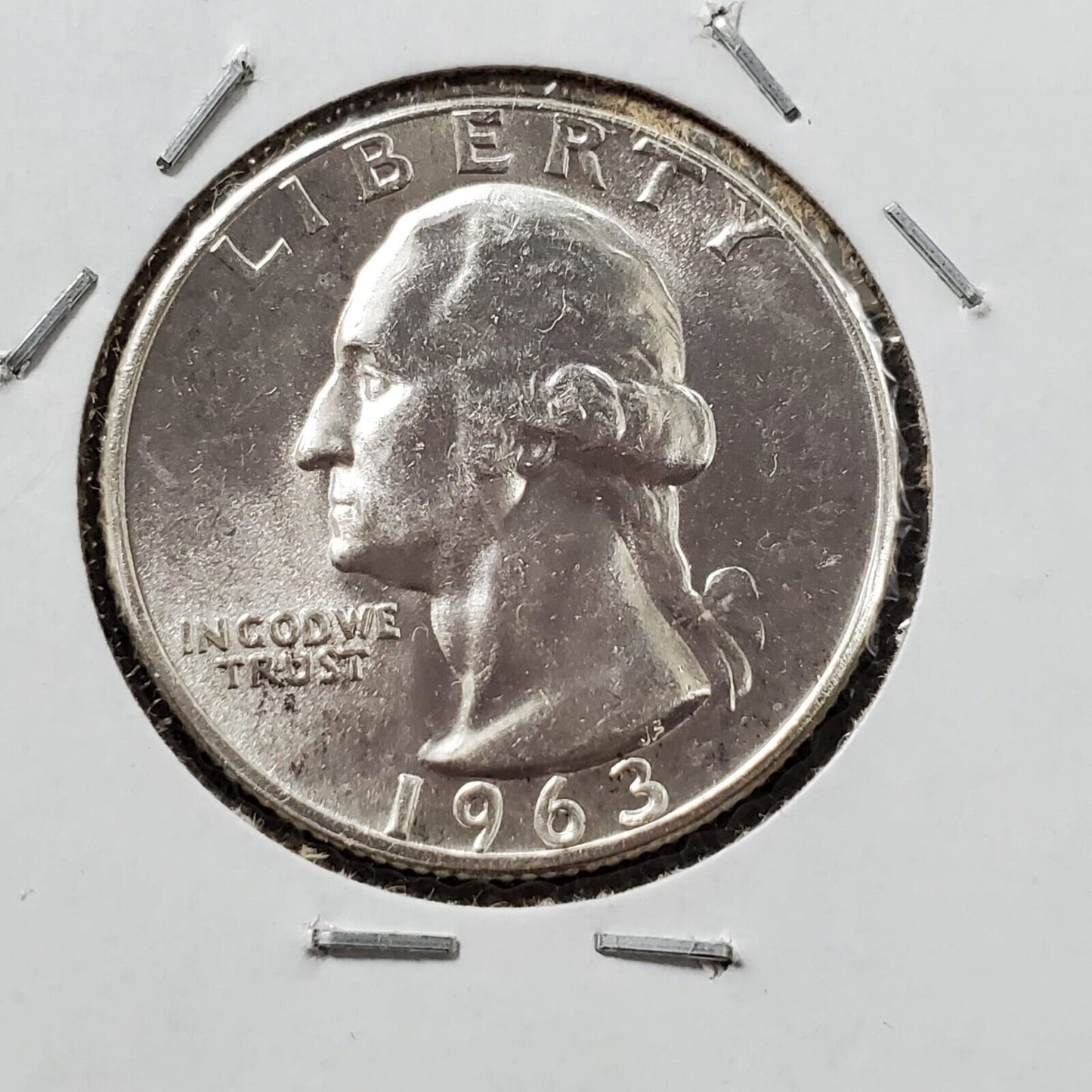 1963 P 25C Washington Quarter Silver Coin Choice BU Uncirculated Type B Reverse