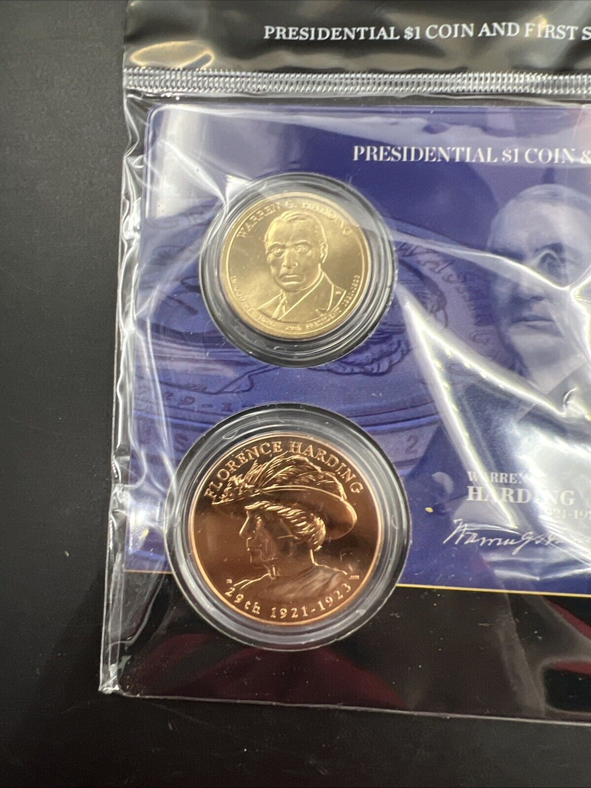 2013 Warren & Florence Harding First Spouse $1 Presidential Coin & Medal Set OGP