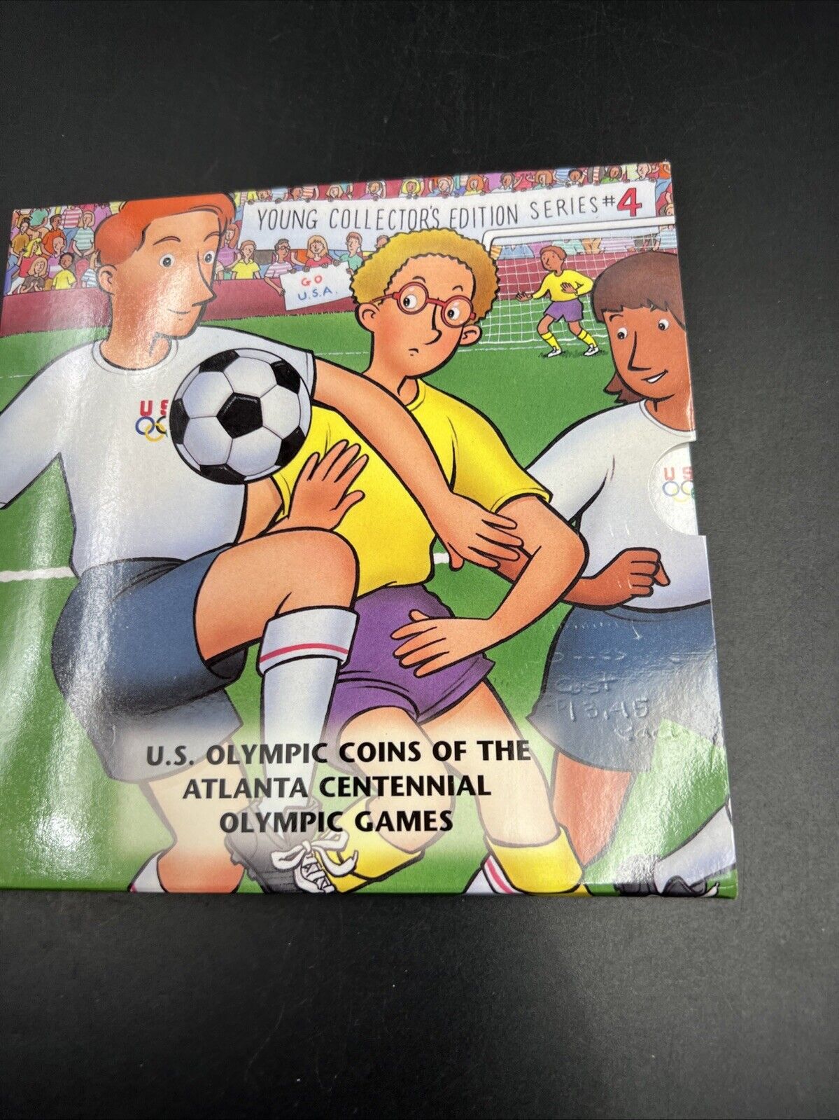 1996 Olympic Soccer Coin Atlanta Half Dollar Young Collector’s Edition OGP