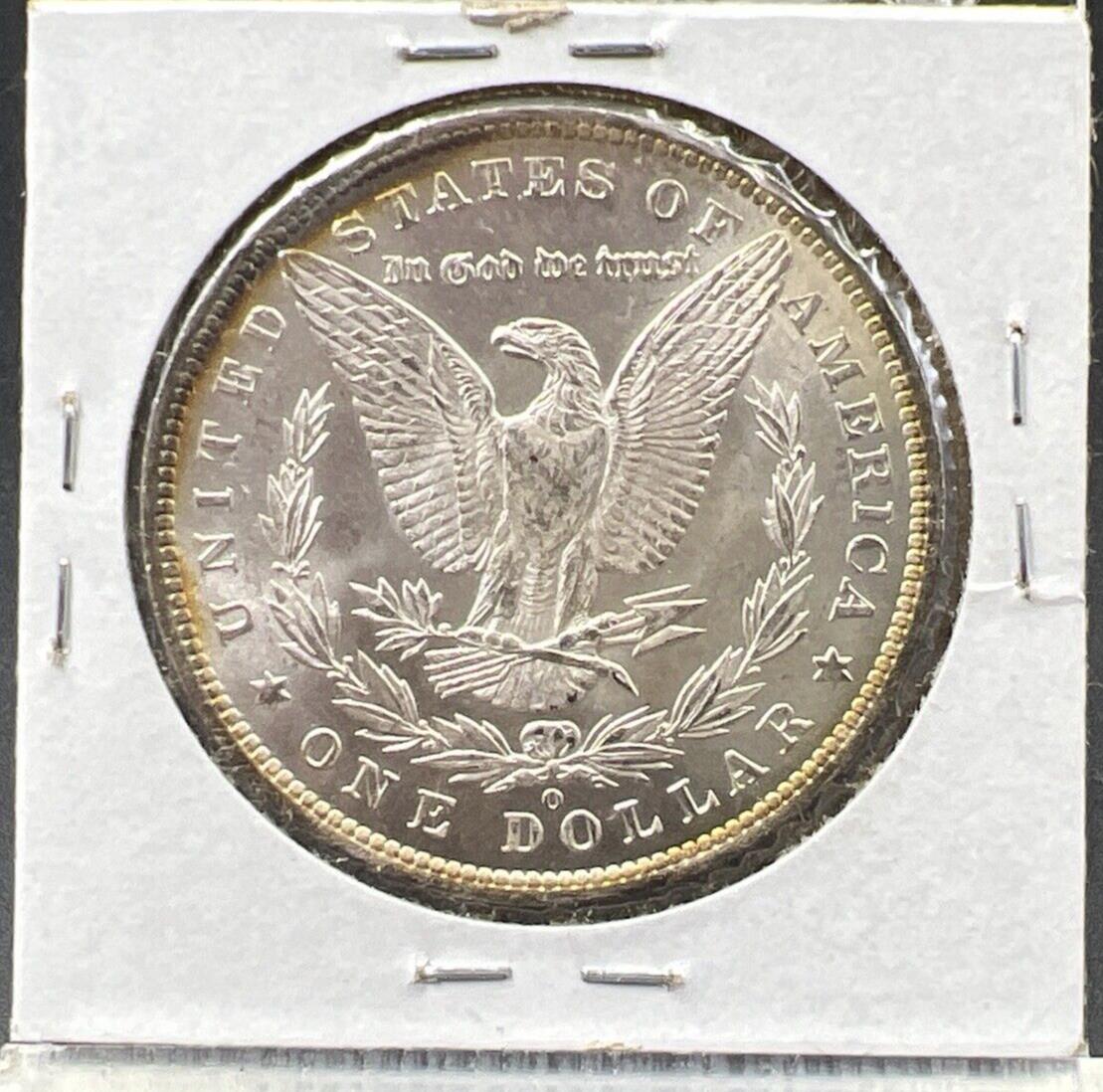 1885 O $1 Morgan Silver Dollar Coin Choice BU UNC Nice Toning Toner
