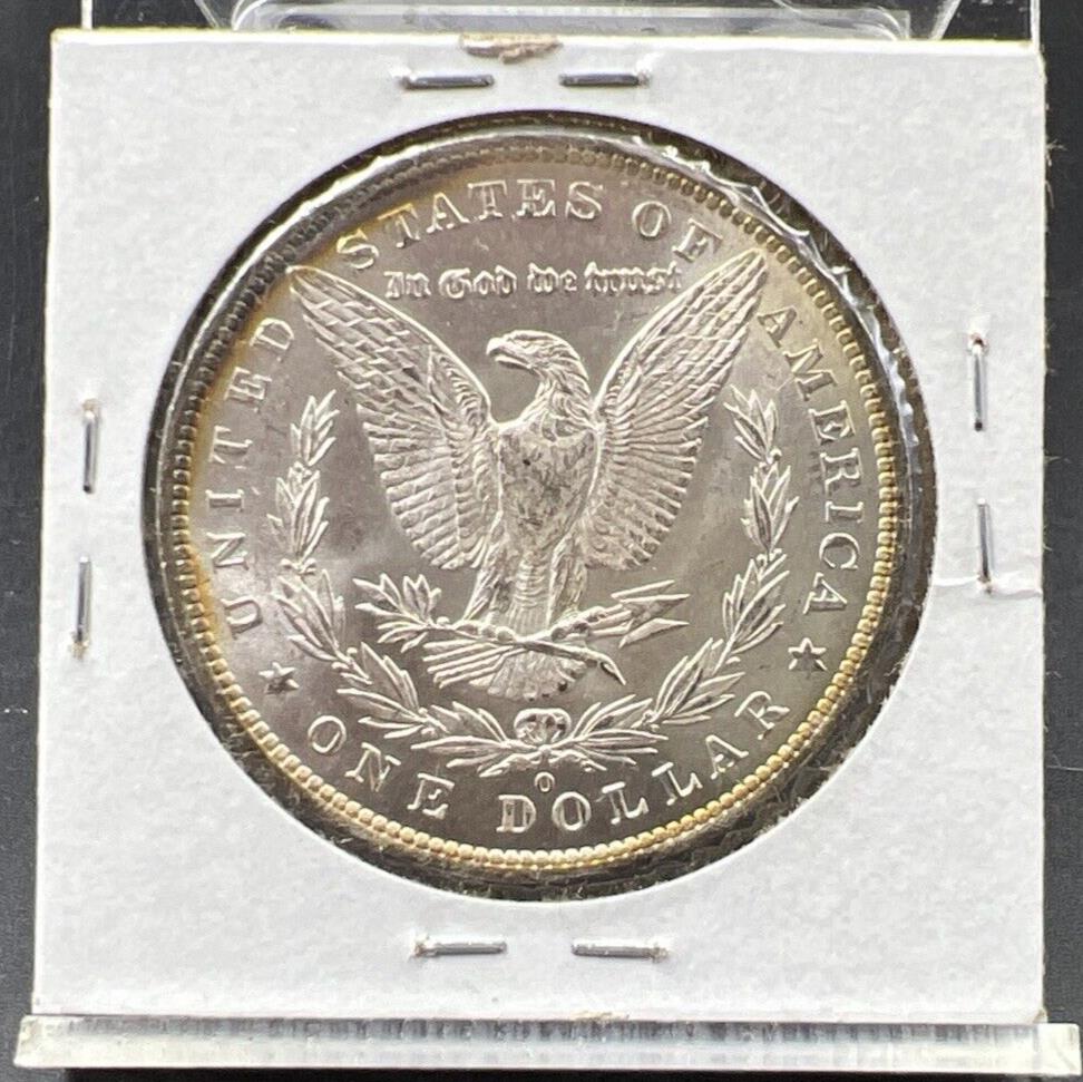 1885 O $1 Morgan Silver Dollar Coin Choice BU UNC Nice Toning Toner