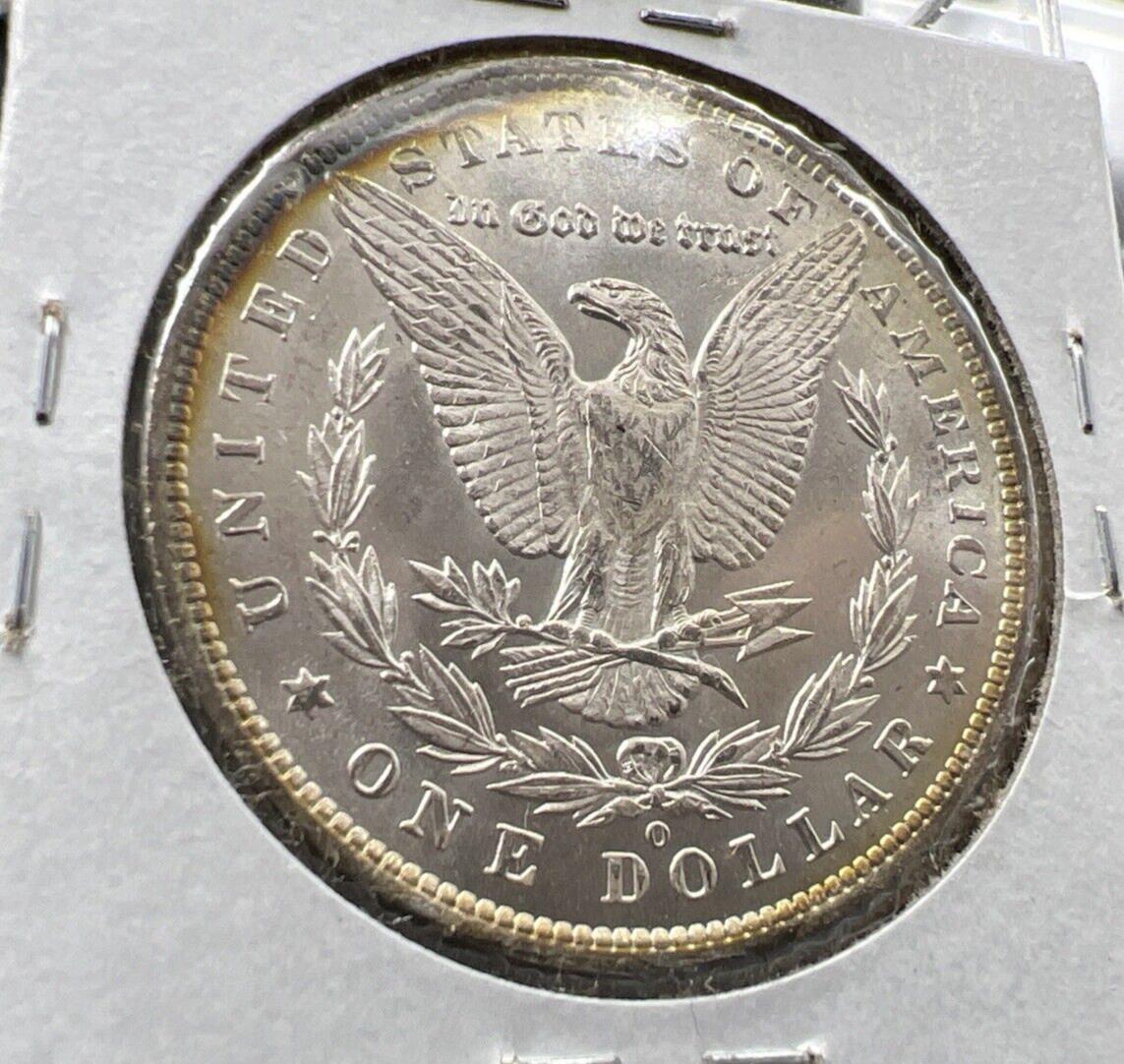 1885 O $1 Morgan Silver Dollar Coin Choice BU UNC Nice Toning Toner