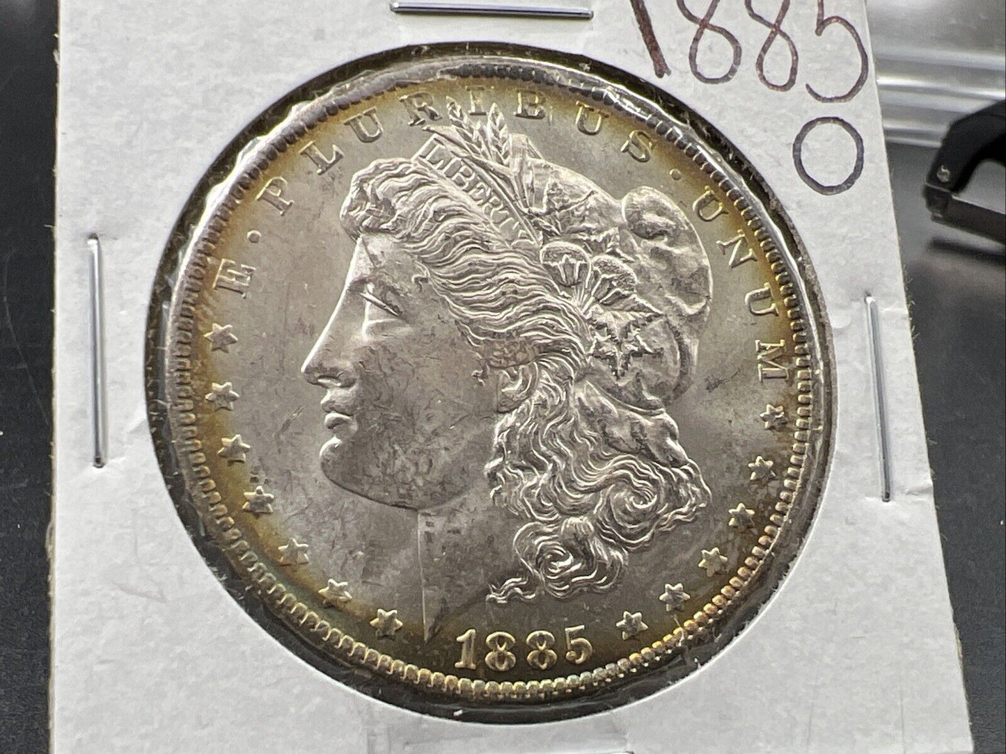 1885 O $1 Morgan Silver Dollar Coin Choice BU UNC Nice Toning Toner