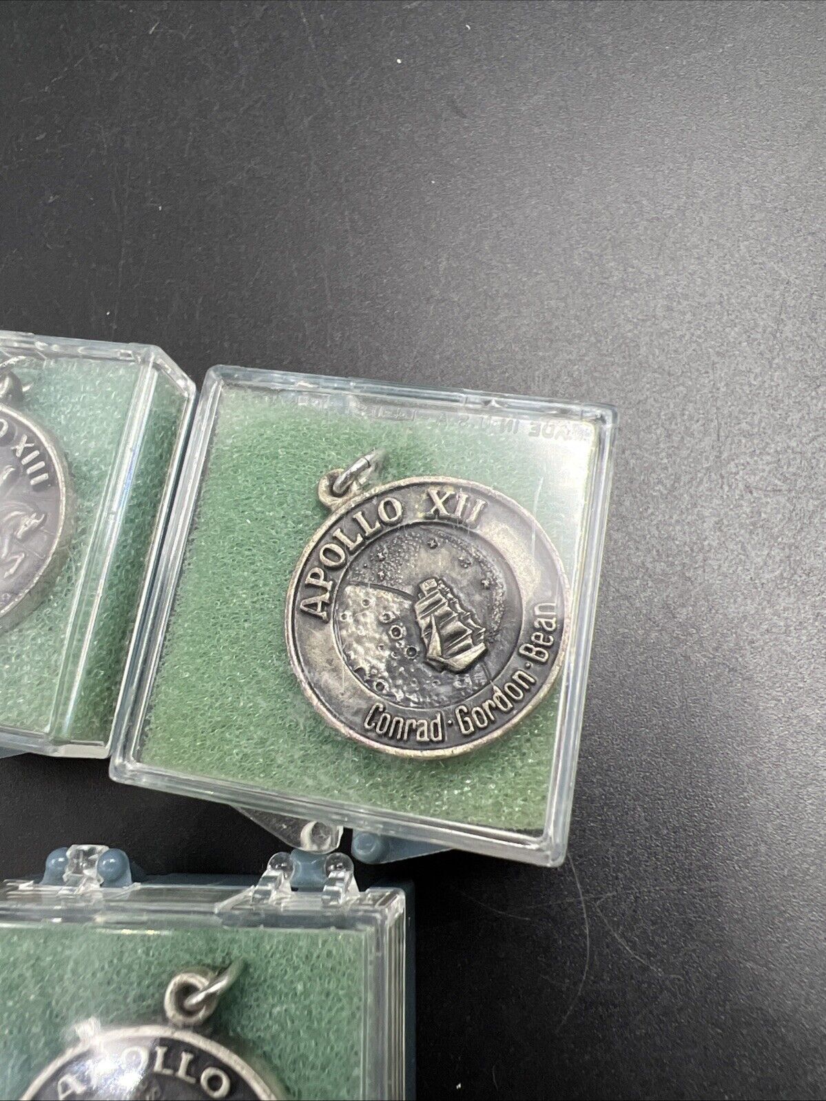 Lot of 3 Apollo 14 Charms in Case