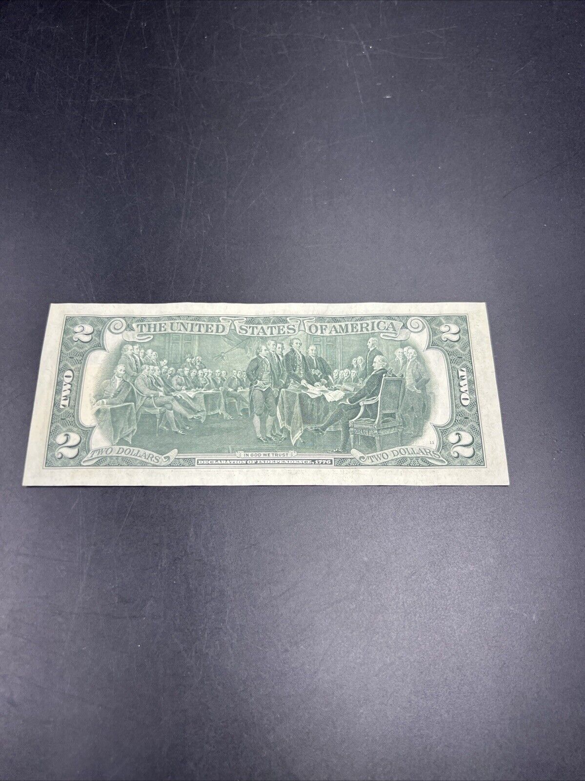 1976 $2 Two Dollar Bicentennial Postal Note Chatsworth GA XF / AU #583