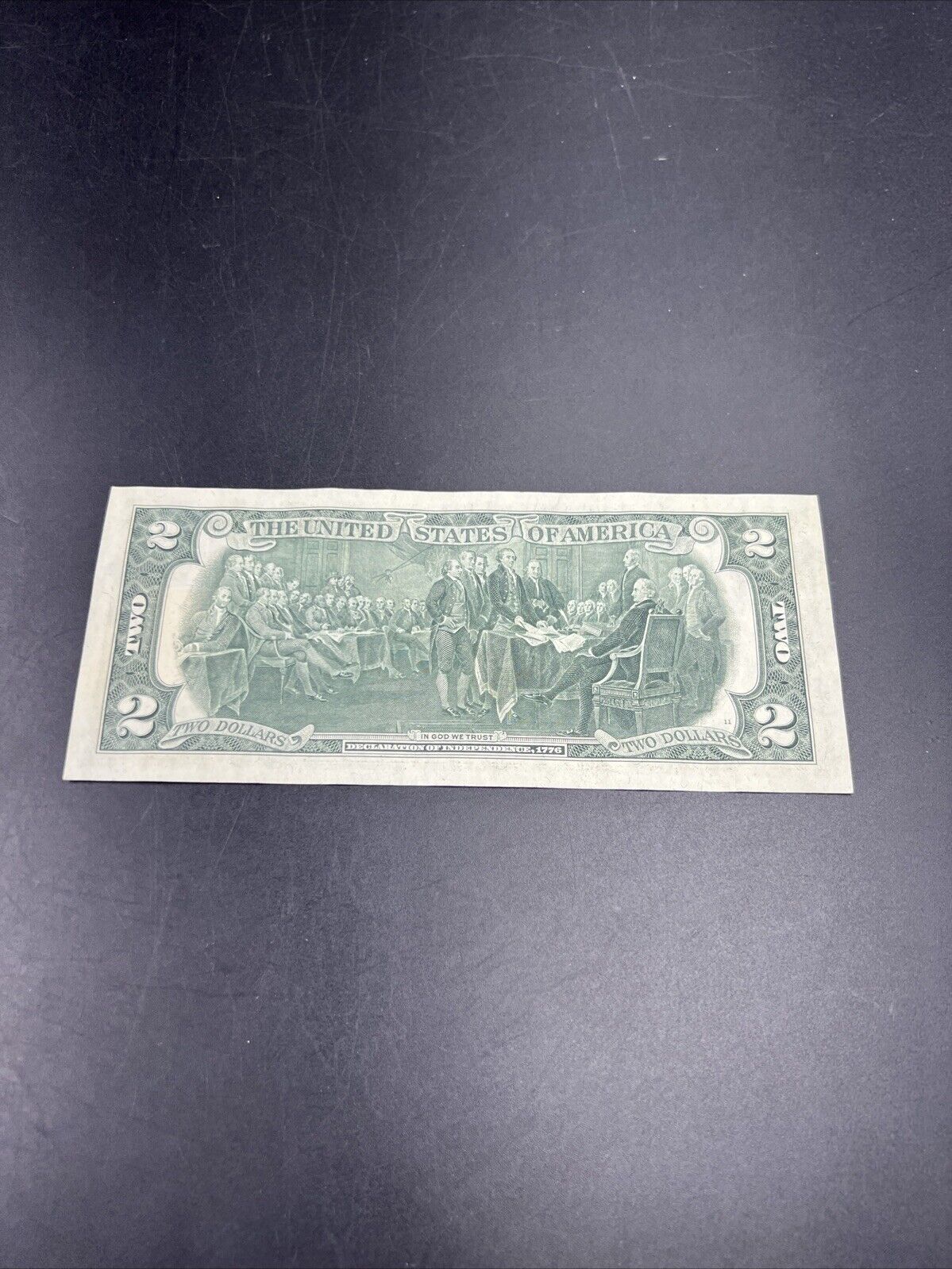 1976 $2 Two Dollar Bicentennial Postal Note Chatsworth GA XF / AU #583