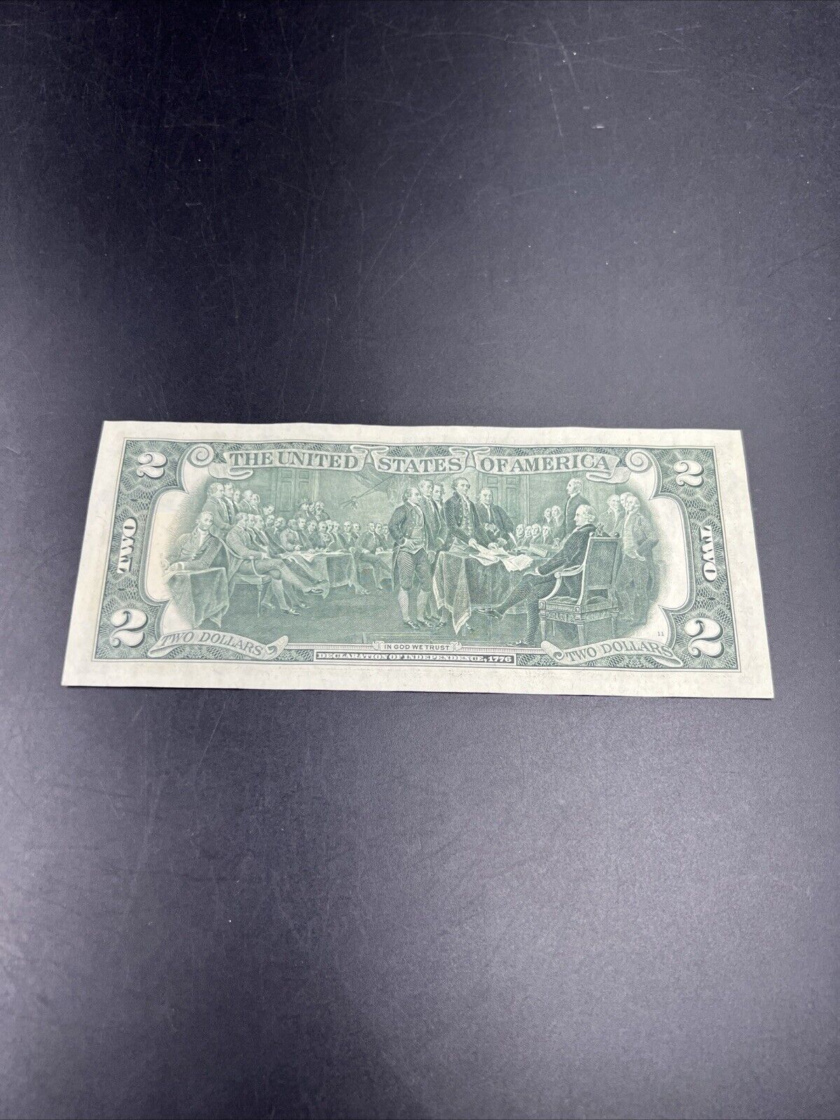 1976 $2 Two Dollar Bicentennial Postal Note Chatsworth GA XF / AU #583