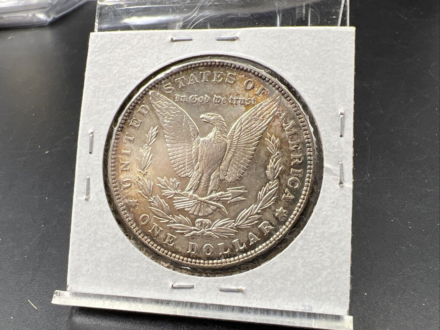 1886 P Morgan Silver Dollar Choice AU Nice Toning Toner