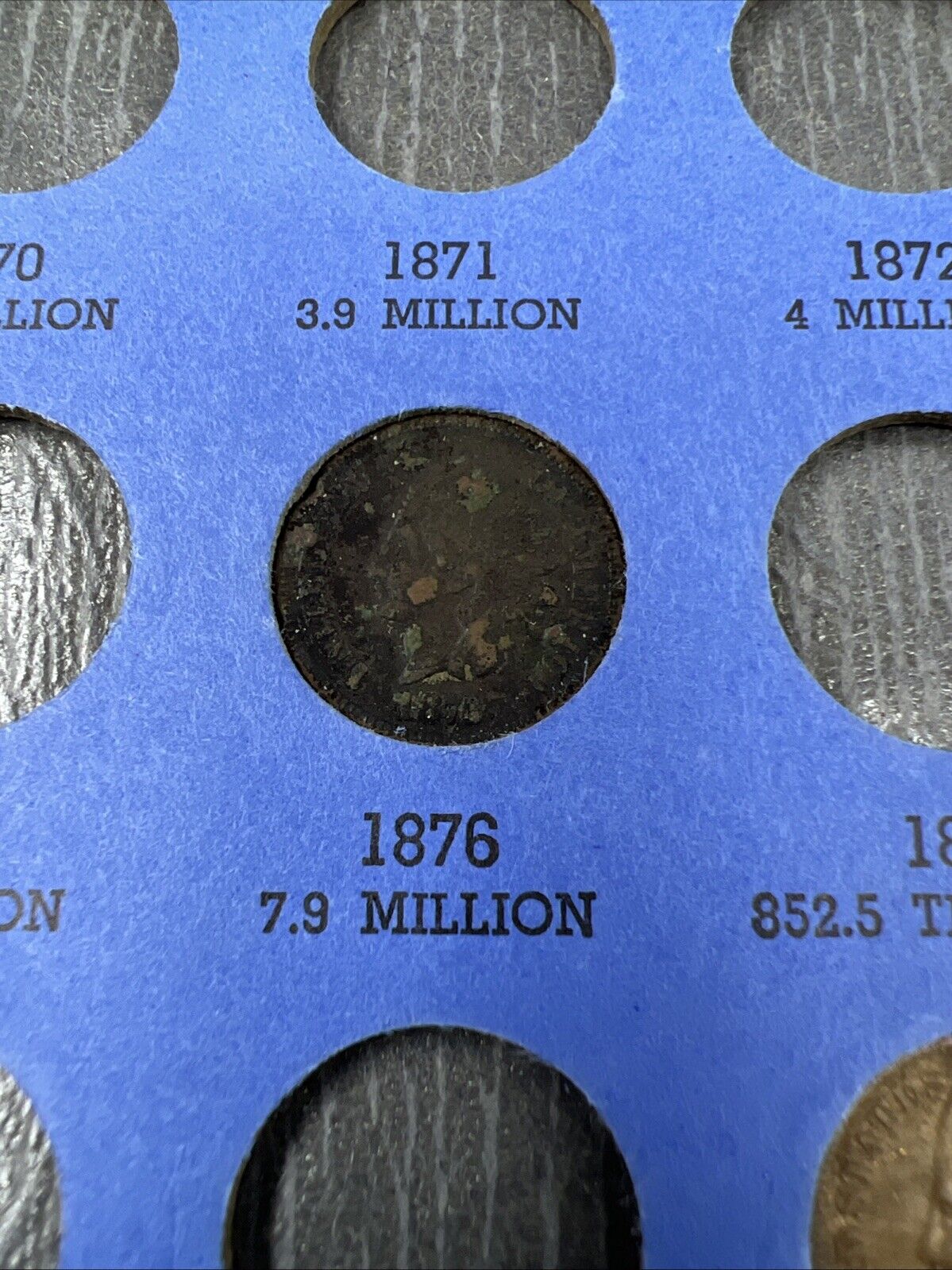 Indian Head Cent Partial Starter Set 1865 - 1909 27 Circ Coins in Whitman Folder
