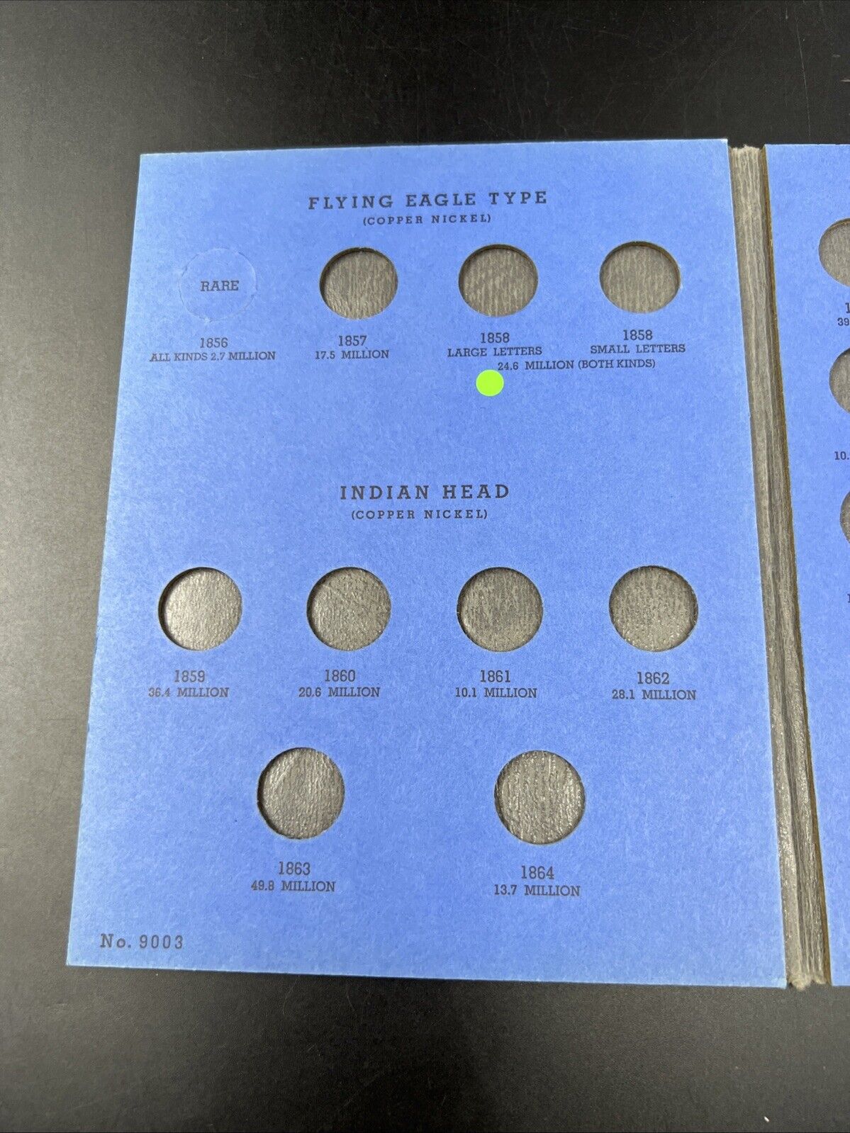 Indian Head Cent Partial Starter Set 1865 - 1909 27 Circ Coins in Whitman Folder