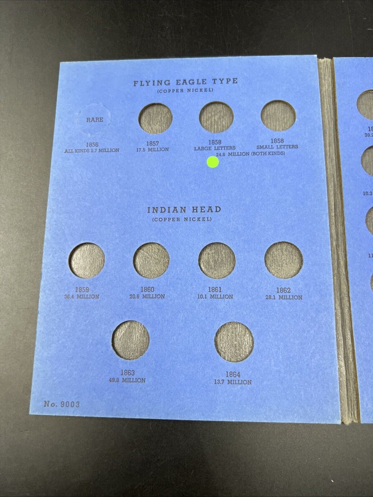Indian Head Cent Partial Starter Set 1865 - 1909 27 Circ Coins in Whitman Folder