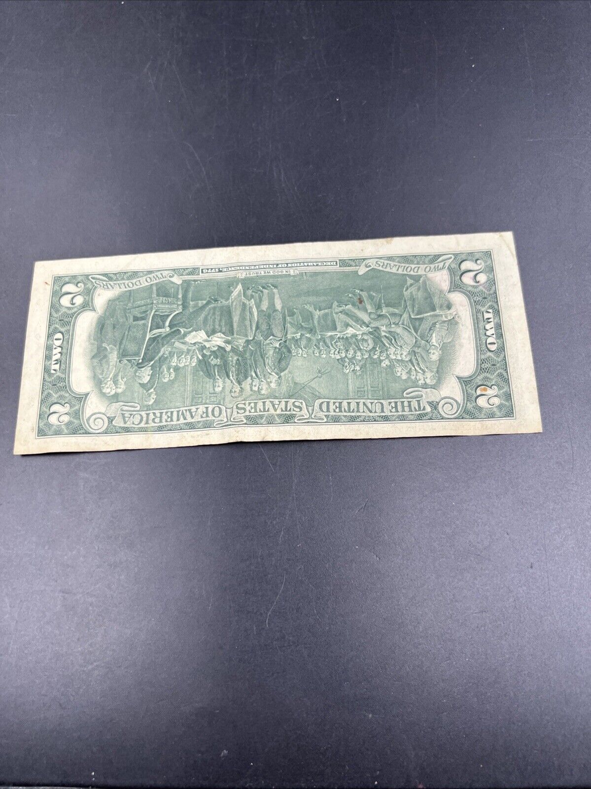 1976 $2 FRN Two Dollar Federal Reserve Postal Note East Point GA Fine Circulated