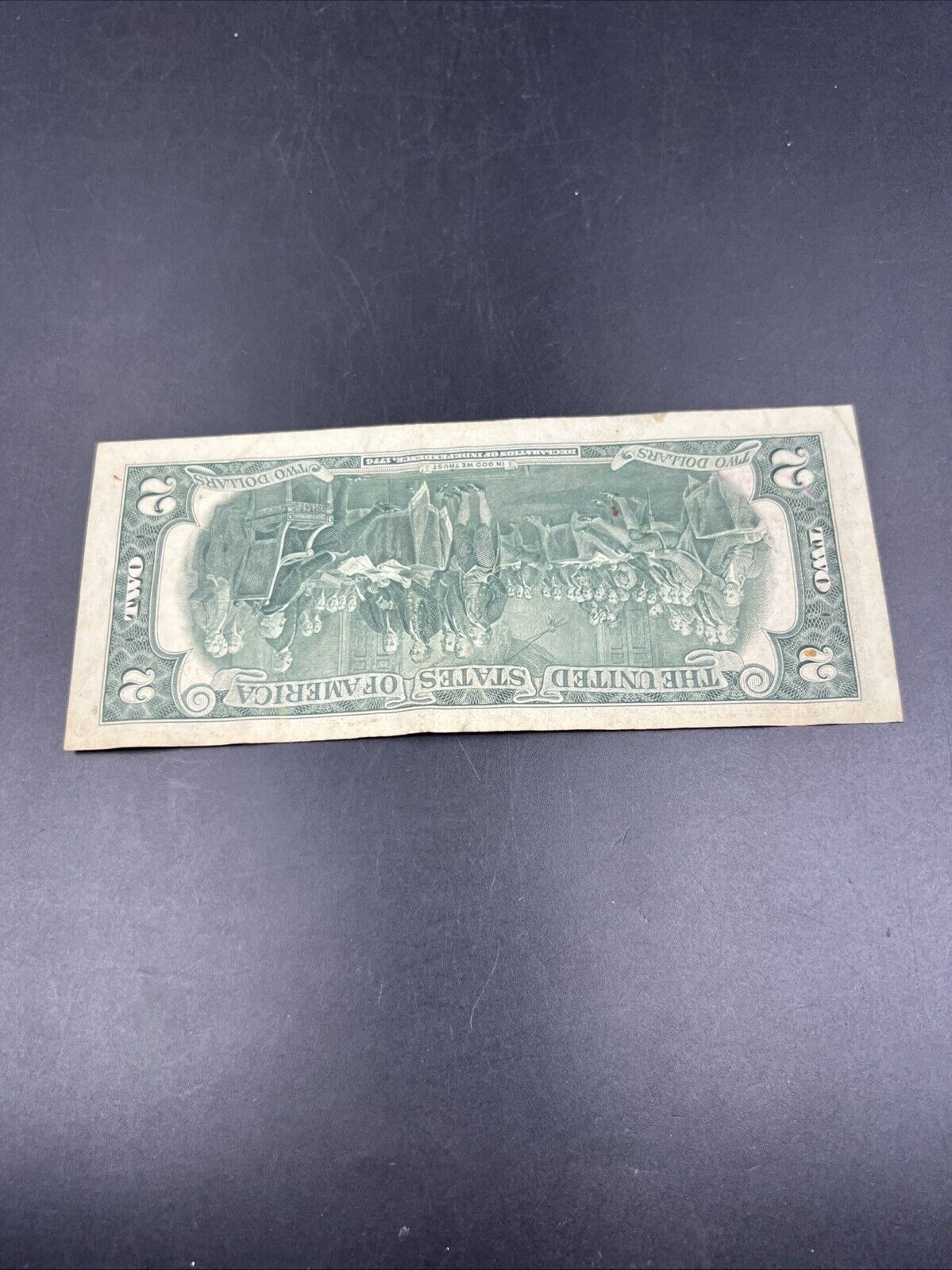 1976 $2 FRN Two Dollar Federal Reserve Postal Note East Point GA Fine Circulated