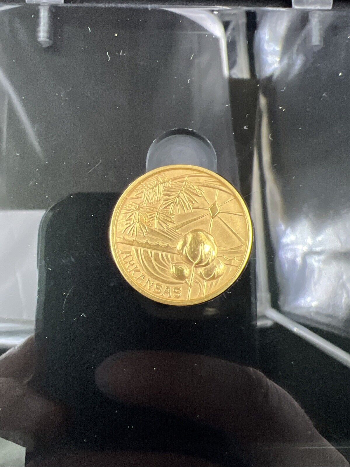Medallic Art Company 18k Solid Gold Arkansas Bicentennial Medal .504 oz AGW BU