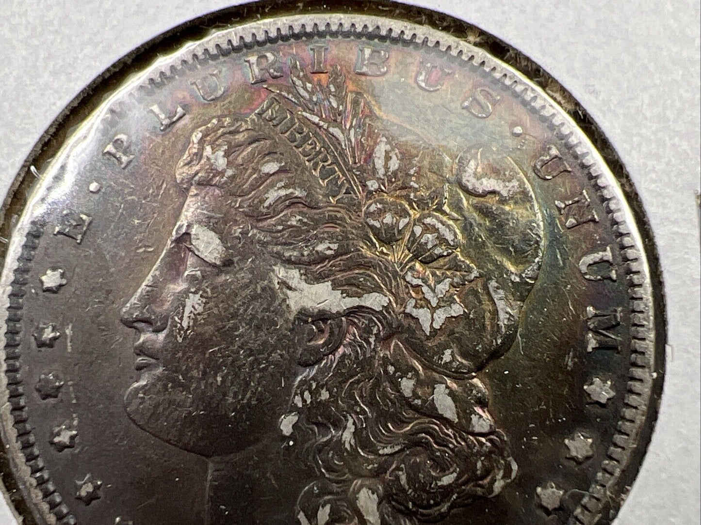 1885 P $1 Morgan Silver Dollar Coin Choice EF XF Extra Fine Neat Toning Toner