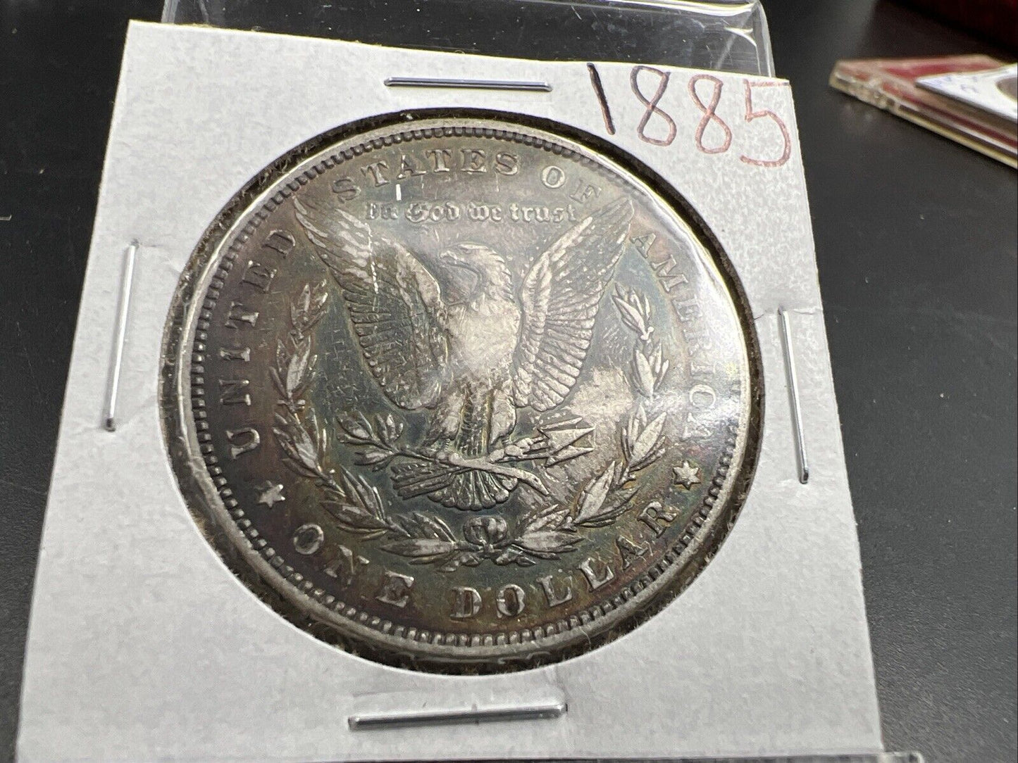 1885 P $1 Morgan Silver Dollar Coin Choice EF XF Extra Fine Neat Toning Toner