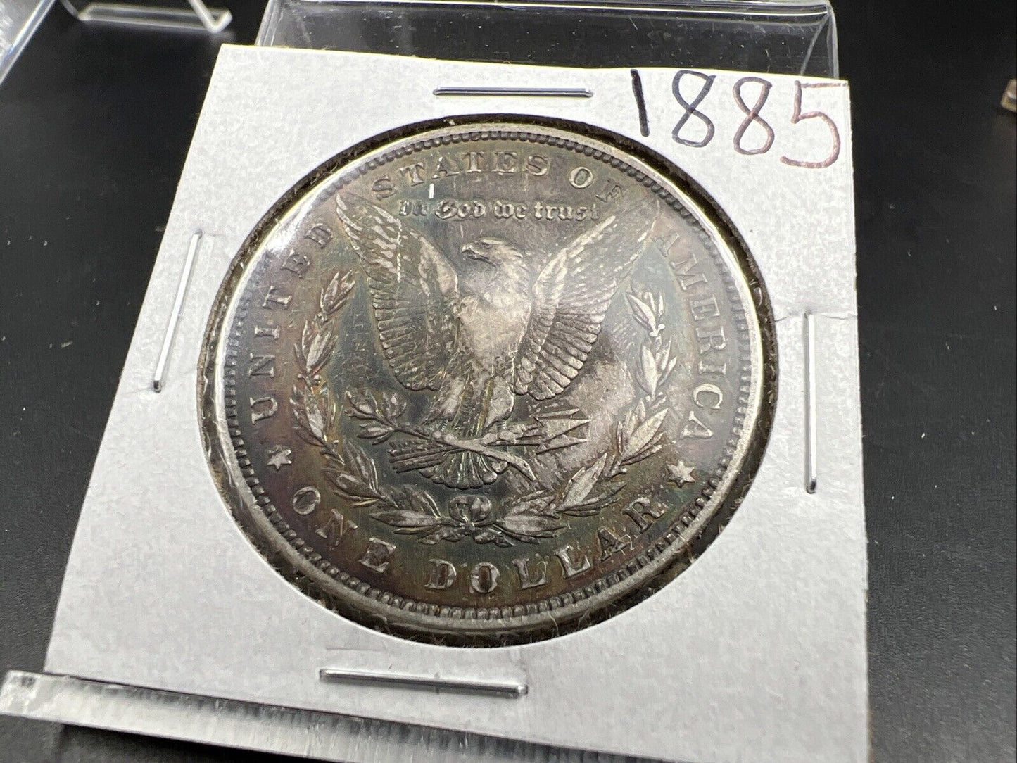 1885 P $1 Morgan Silver Dollar Coin Choice EF XF Extra Fine Neat Toning Toner