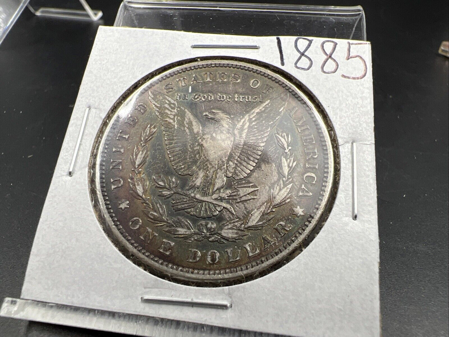 1885 P $1 Morgan Silver Dollar Coin Choice EF XF Extra Fine Neat Toning Toner
